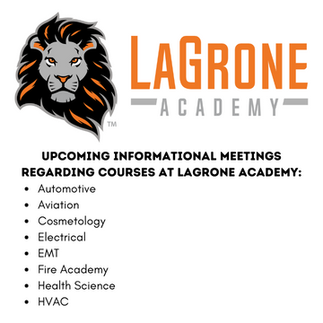 Click to find more information about courses at LaGrone Academy!
